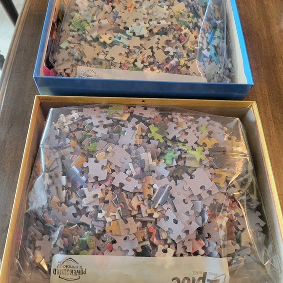 Gibson Grandma's Treat and Community Puzzle Set - Blue and Brown 2 1000 Piece - Picture 7 of 8